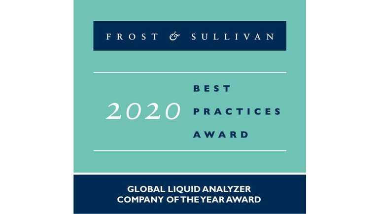 Logo del premio mondiale Company of the Year di Frost & Sullivan