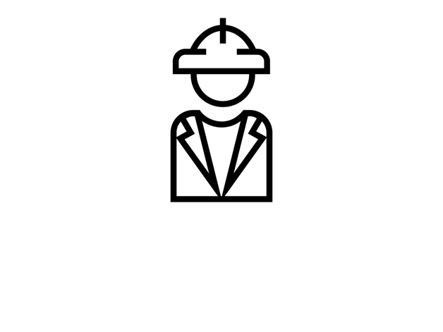 Simbolo di responsabile delle operazioni - ruolo chiave per l'inventory management