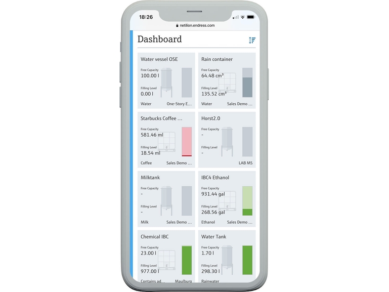Netilion Inventory: screenshot dell'interfaccia del servizio IIoT per l'inventory management
