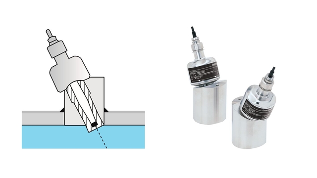 illustration of mounting of insertion sensor including photo