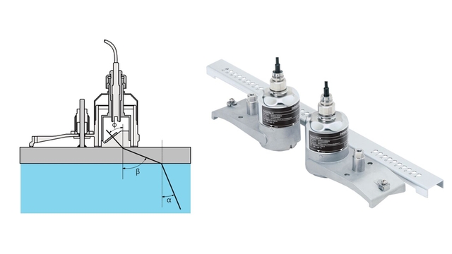 illustration of correct mounting of clamp-on sensors including picture