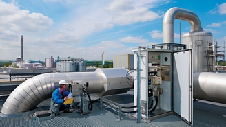 Tecnologia avanzata di analisi dei gas e misura della portata di Endress+Hauser SICK.