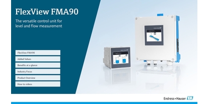 Copertina della Innovation brochure FlexView FMA90