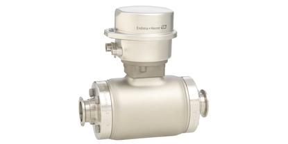 Flussimetro elettromagnetico Proline Promag H 500 per l'industria alimentare, bevande e farmaceutica.