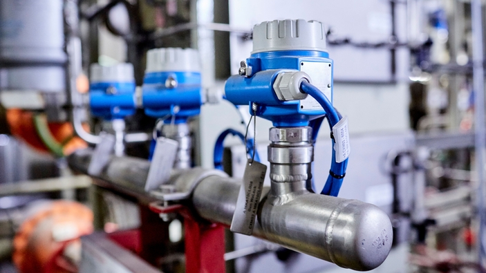 Liquiphant usato per il rilevamento delle perdite e la protezione del generatore raffreddato a idrogeno.