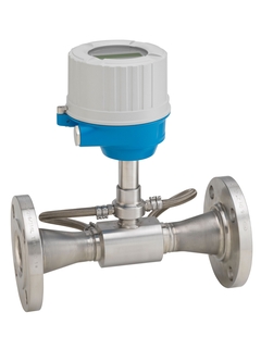 Immagine del flussimetro Proline Prosonic Flow E 100 per misurare l'acqua demineralizzata nelle utility