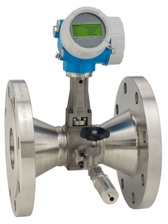 Immagine del misuratore Prowirl R 200 with mounted pressure measuring unit for steam