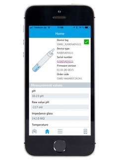 Utilizzando l'app SmartBlue è possibile controllare tutti i punti di misura CM82 che rientrano nella portata del Bluetooth.