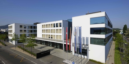 L'edificio Sternenhof a Reinach Svizzera.