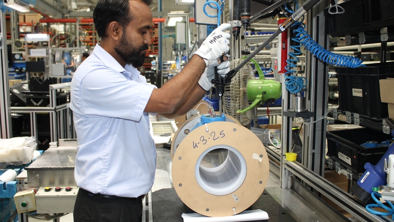 Centro di produzione Endress+Hauser Flow India, assemblaggio