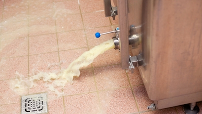 Wastewater in milk treatment