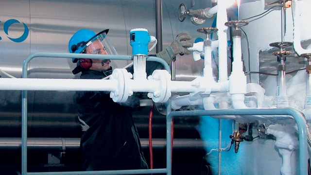 Misuratore di portata a vortice in un'applicazione con ossigeno liquido
