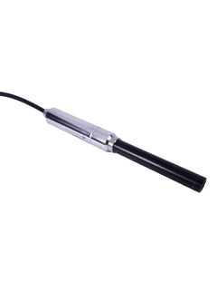 Foto del prodotto ottica senza contatto Rxn-20 collegata alla sonda Rxn-20, rivolta verso destra e in basso