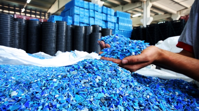 Pellet di resina plastica