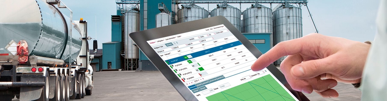 Monitoraggio degli stock di prodotti solidi nell'industria alimentare