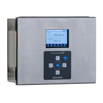 Product picture OXY5500 oxygen analyzer box, right angle view
