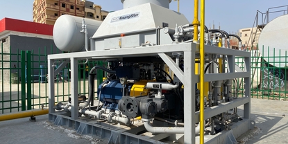 Modello di compressore di CNG con motore elettrico