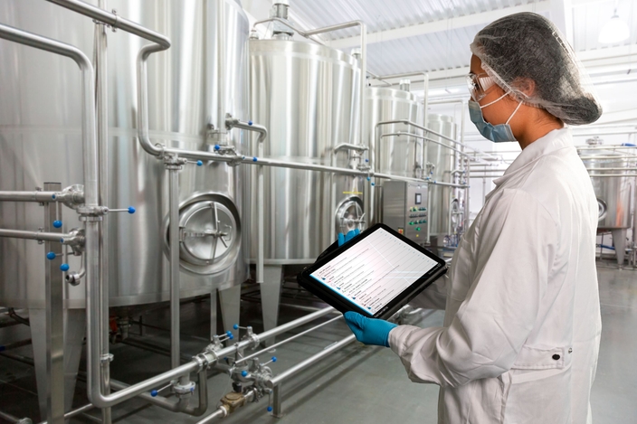 Stabilimento di produzione di alimenti e bevande che controlla la salute delle risorse con Netilion Health